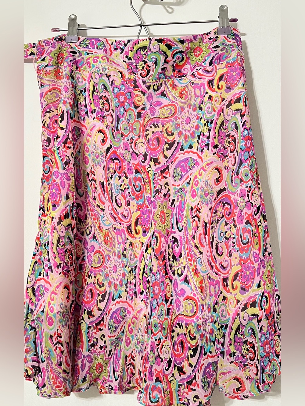 Sigrid Olsen Pink Multicolor Paisley Top 10
